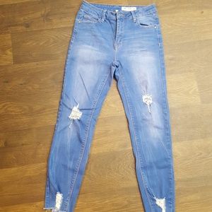 Fashion Nova high rise ankle jeans